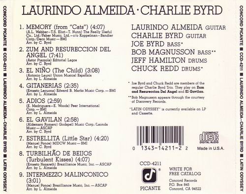 Laurindo Almeida, Charlie Byrd - Latin Odyssey (1983)