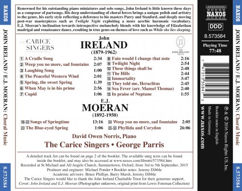 The Carice Singers & George Parris - Ireland & Moeran: Choral Music (2016) [Hi-Res]