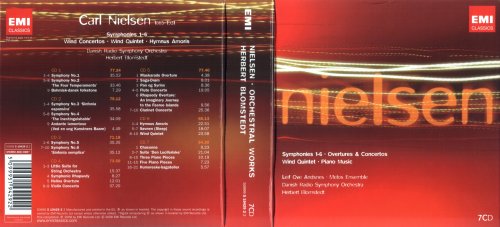 Norwegian Chamber Orchestra, Herbert Blomstedt - Nielsen: Symphonies 1-6, Overtures & Concertos, Wind Quintet, Piano Music (2008)