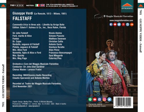 Simone Piazzola, Nicola Alaimo, Orchestra Del Maggio Musicale Fiorentino, John Eliot Gardiner - Verdi: Falstaff (Live) (2022) [Hi-Res]