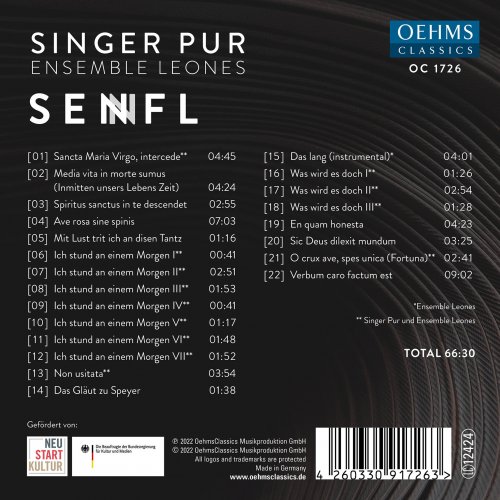 Singer Pur, Ensemble Leones - Ludwig Senfl: Motets & Songs (2022) [Hi-Res]