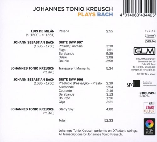 Johannes Tonio Kreusch - Plays Bach (2022)