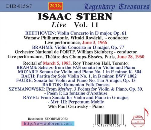 Isaac Stern - Isaac Stern, Vol. 11 (Live) (2022)