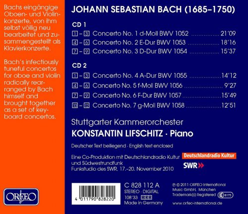 Konstantin Lifschitz, Stuttgarter Kammerorchester - Bach: Keyboard Concertos, BWV 1052-1058 (2011)