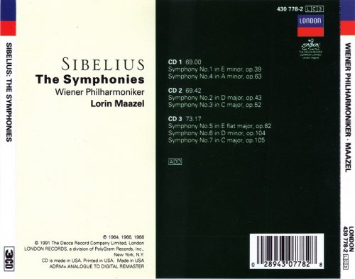 Lorin Maazel - Sibelius: Symphonies (1991) [3CD Box Set]