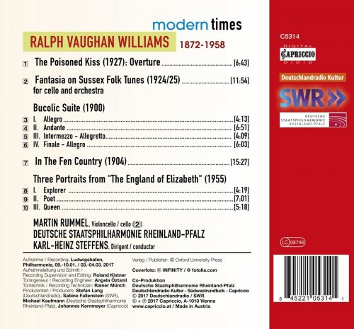 Staatsphilharmonie Rheinland-Pfalz & Karl-Heinz Steffens - Vaughan Williams: Orchestral Works (2017) [Hi-Res]