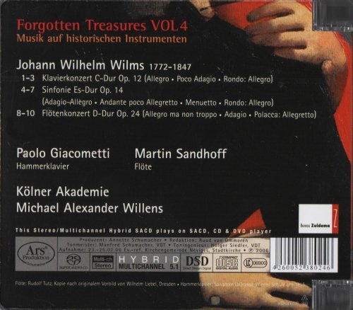 Kölner Akademie, Michael Alexander Willens - Wilms: Concertos & Symphony (Forgotten Treasures Vol. 4) (2006) CD-Rip