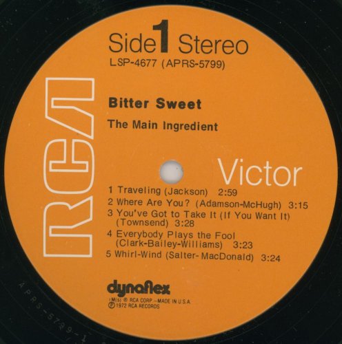 The Main Ingredient - Bitter Sweet (1972) LP