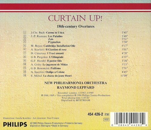 Raymond Leppard, New Philharmonia Orchestra - Curtain Up! 18th-century Overtures (1996)