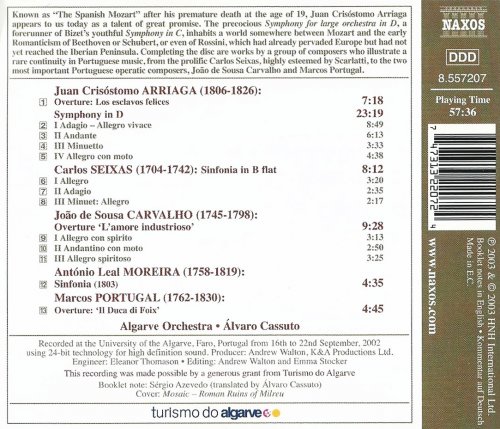 Algarve Orquestra, Alvaro Cassuto - Symphony in D major: Spanish and Portuguese Orchestral Music (2003)