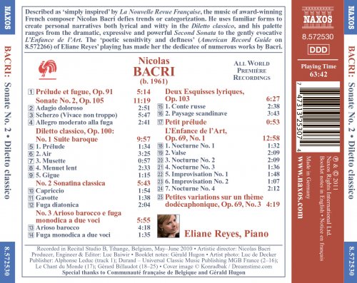 Eliane Reyes - Bacri: Piano Works (2011)