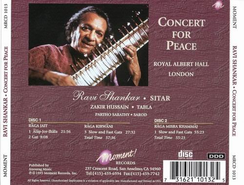 Ravi Shankar - Concert For Peace Live At Royal Albert Hall (1995)