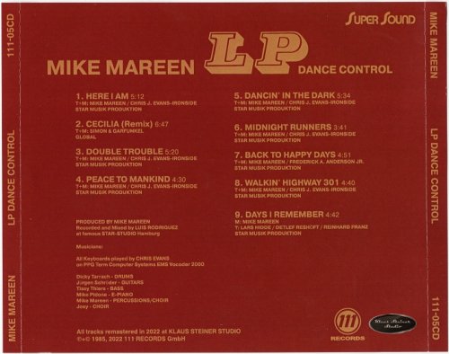 Mike Mareen - LP Dance Control (1985) [2022]