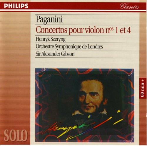 Henryk Szeryng - Paganini: Violin Concertos Nos. 1 & 4 (1995) CD-Rip