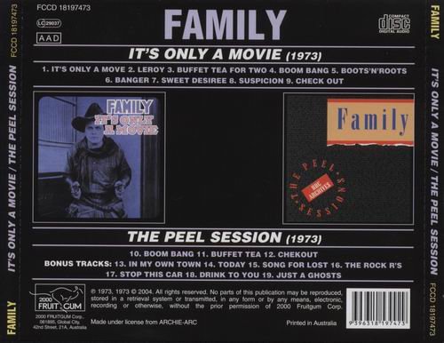 Family - It's Only A Movie/The Peel Session (2000)