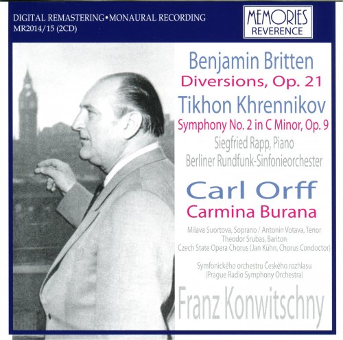 Franz Konwitschny - Orff: Carmina Burana / Britten: Diversions / Khrennikov: Symphonie Nr.2 (2011)