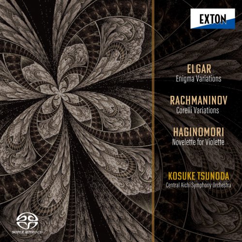 Kosuke Tsunoda, Central Aichi Symphony Orchestra - Elgar: Enigma Variations, Rachmaninov: Corelli Variations, Hideaki Hagimori: Novelette for Violette On a Theme by Scarlatti (2022) [Hi-Res]