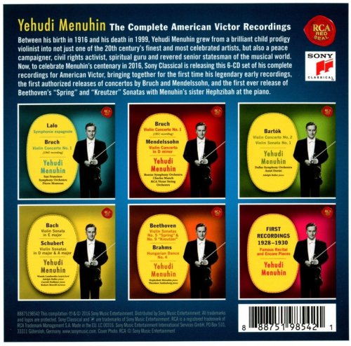 Yehudi Menuhin - The Complete American Victor Recordings (2016) [6CD Box Set]