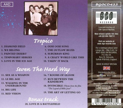 Pat Benatar - Tropico `84 / Seven The Hard Way `85 (1998)