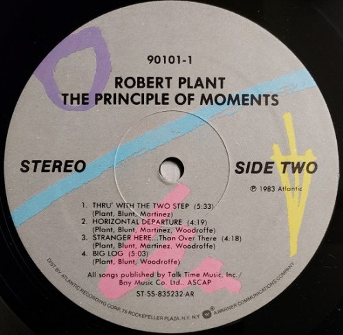 Robert Plant - The Principle Of Moments (1983) LP