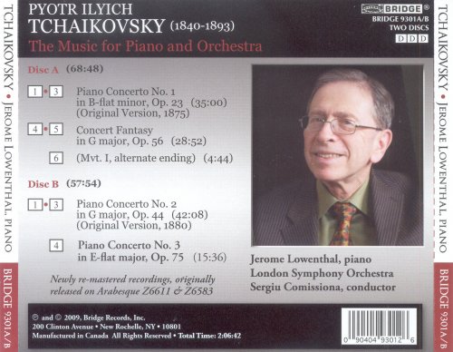 Jerome Lowenthal - Tchaikovsky: The Music for Piano & Orchestra (2009) CD-Rip