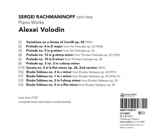 Alexei Volodin - Rachmaninoff: Piano Works (2013)