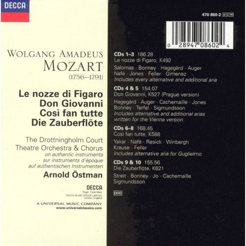 Arnold Ostman - Mozart: Operas (2003) [10CD Box Set]
