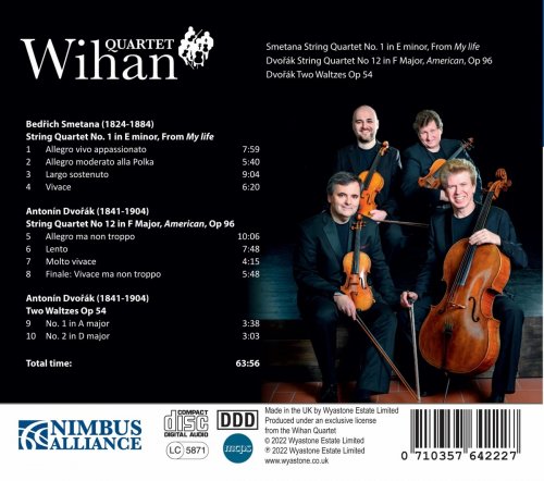 Wihan Quartet - Smetana & Dvořák: Works for String Quartet (2022)