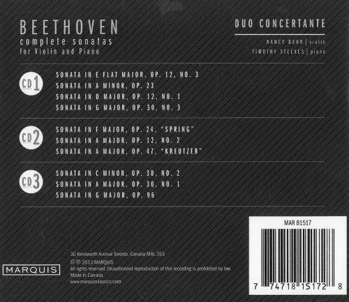 Duo Concertante - Beethoven Violin and Piano Sonatas (2013)