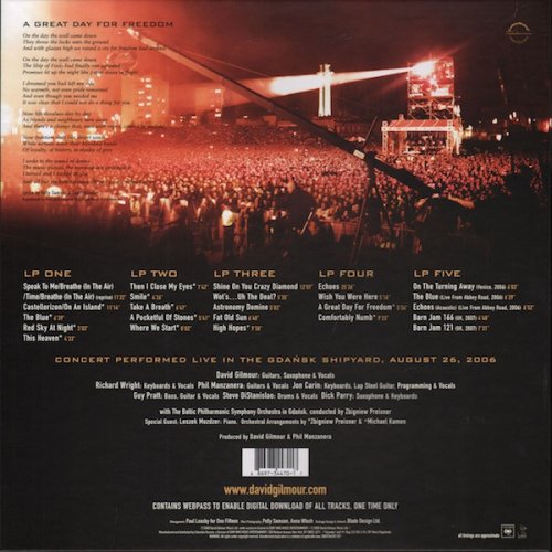 David Gilmour - Live In Gdansk (2008) LP