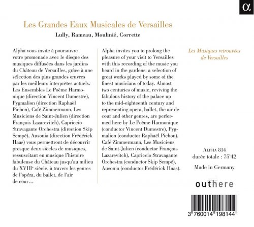 Capriccio Stravagante, Café Zimmermann - Lully, Rameau, Corrette, Moulinie: Les Grandes Eaux Musicales De Versailles 2012 (2012)