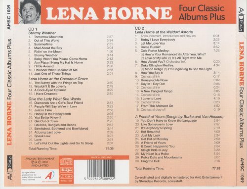 Lena Horne - Four Classic Albums Plus (2CD, 2010)