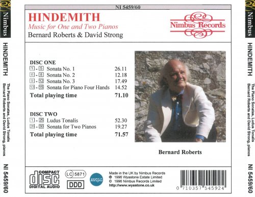 Bernard Roberts, David Strong - Hindemith: Music for One and Two Pianos (1996)