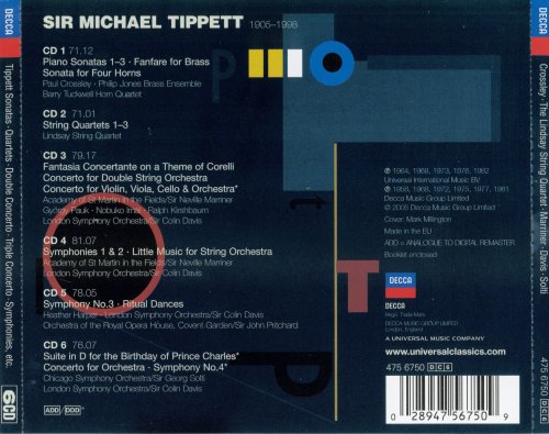 VA - Tippett: Orchestral & Chamber Works (2005)
