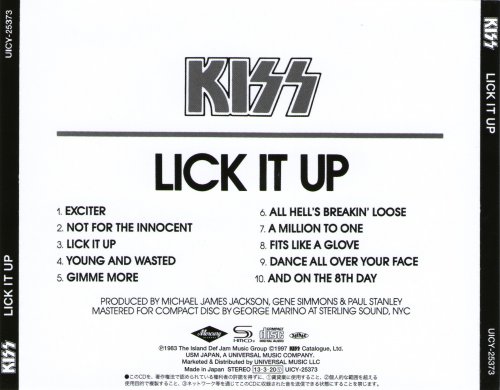 Kiss - Lick It Up (1983) [2012 Japanese Edition]