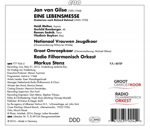 Radio Filharmonisch Orkest, Nationaal Vrouwen Jeugdkoor, Groot Omroepkoor, Markus Stenz - Gilse: Eine Lebensmesse (Live) (2016)