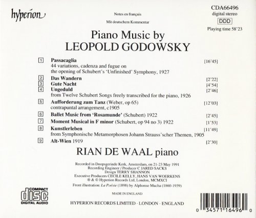 Rian de Waal - Godowsky: Piano Music (2006) CD-Rip