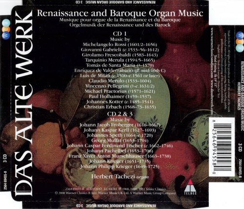 Herbert Tachezi - Renaissance And Baroque Organ Music (2008)