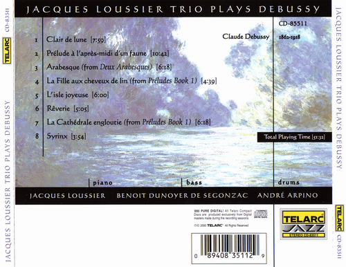 Jacques Loussier Trio - Plays Debussy (2000) CD Rip