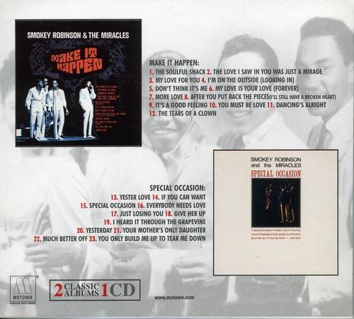 Smokey Robinson & The Miracles - Make It Happen/Special Occasion (2001)