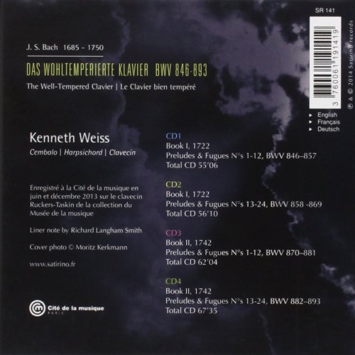Kenneth Weiss - Bach: The Well-Tempered Clavier (2014)