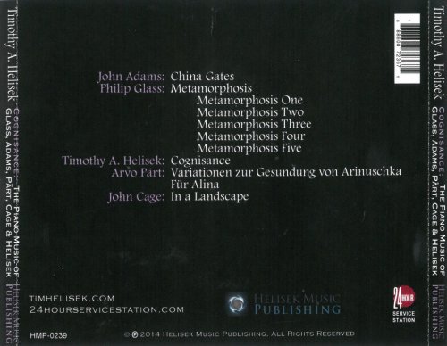 Timothy A. Helisek - Cognisance: Piano Music of Glass Adams Part (2014)