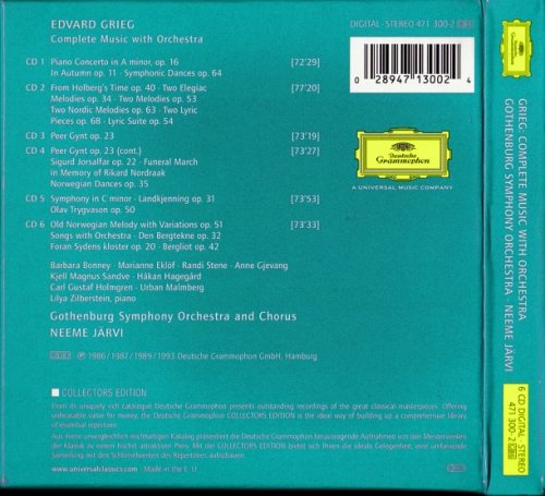 Neeme Jarvi - Grieg: Complete Music with Orchestra (2001) [6CD Box Set]