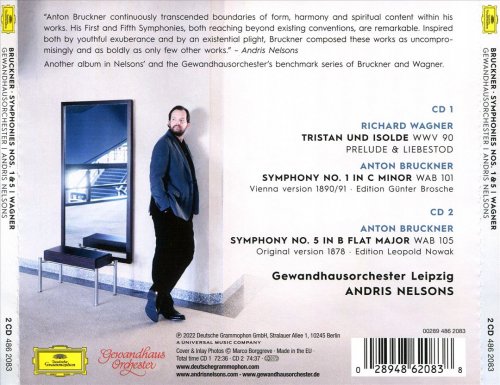 Andris Nelsons - Bruckner: Symphonies Nos. 1 & 5 (2022) [2CD]