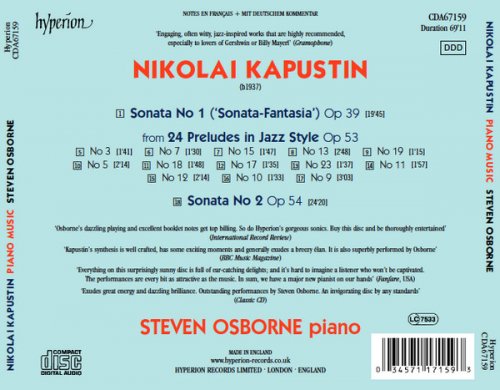Steven Osborne - Kapustin: Piano Music (2000)