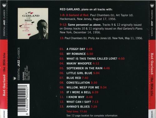 Red Garland - The 1956 Trio (2007) 320 kbps+Flac