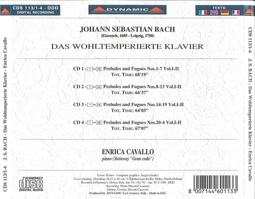 Enrica Cavallo - Bach, J.S.: The Well-Tempered Clavier, Books 1 and 2 (1996)