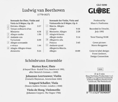 Schönbrunn Ensemble - Beethoven: Serenades op. 25 & op. 8 (1993) CD-Rip