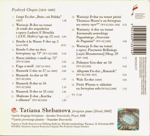 Tatiana Shebanova - Chopin: Variations, Mazurkas, Rondos (2010) CD-Rip