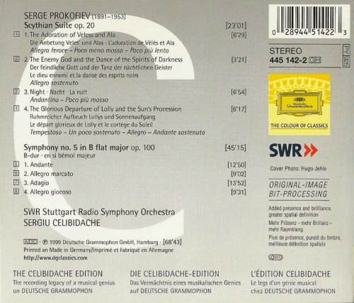 Radio-Sinfonieorchester Stuttgart, Sergiu Celibidache - Prokofiev: Scythian Suite, Symphony No. 5 (1999) CD-Rip